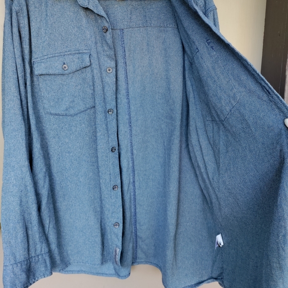 Men's Royal Robbins 100% Cotton Long Sleeve Button Up Shirt Blue - Picture 3 of 11